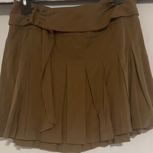 Free People Brown Mini Skirt